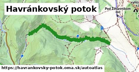 ikona Mapa autoatlas v havrankovsky-potok