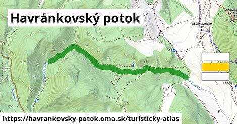 ikona Turistická mapa turisticky-atlas v havrankovsky-potok