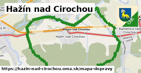 ikona Mapa dopravy mapa-dopravy v hazin-nad-cirochou