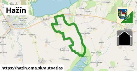 ikona Mapa autoatlas v hazin