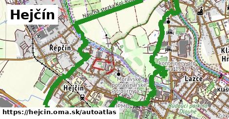 ikona Mapa autoatlas v hejcin