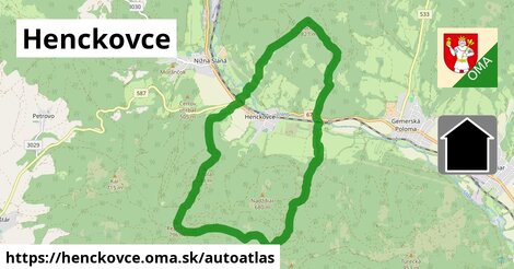 ikona Mapa autoatlas v henckovce