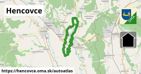 ikona Mapa autoatlas v hencovce