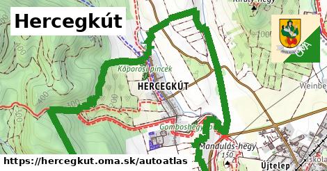 ikona Mapa autoatlas v hercegkut