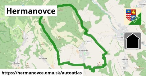 ikona Mapa autoatlas v hermanovce