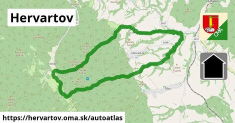 ikona Mapa autoatlas v hervartov