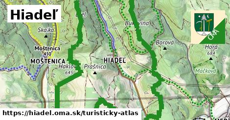 ikona Turistická mapa turisticky-atlas v hiadel