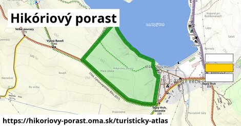 ikona Turistická mapa turisticky-atlas v hikoriovy-porast