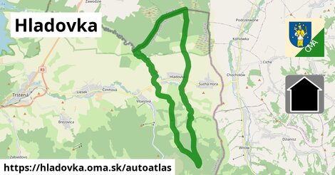 ikona Mapa autoatlas v hladovka