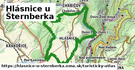 ikona Hlásnice u Šternberka: 0,72 km trás turisticky-atlas v hlasnice-u-sternberka