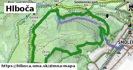 ikona Zimná mapa zimna-mapa v hlboca