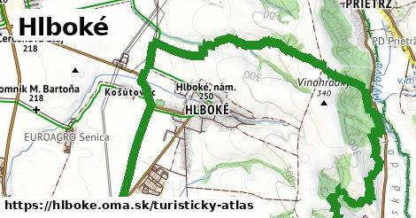 ikona Turistická mapa turisticky-atlas v hlboke