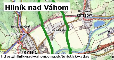 ikona Hliník nad Váhom: 0 m trás turisticky-atlas v hlinik-nad-vahom