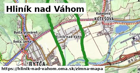 ikona Hliník nad Váhom: 0 m trás zimna-mapa v hlinik-nad-vahom