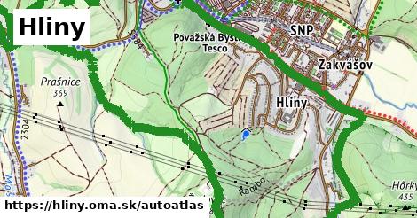 ikona Mapa autoatlas v hliny