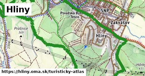 ikona Turistická mapa turisticky-atlas v hliny