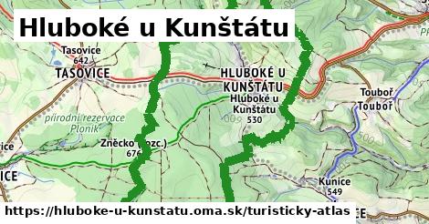 ikona Turistická mapa turisticky-atlas v hluboke-u-kunstatu