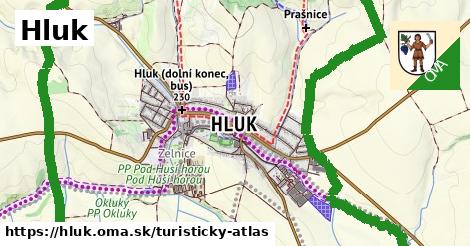 ikona Turistická mapa turisticky-atlas v hluk