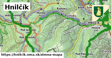 ikona Hnilčík: 16 km trás zimna-mapa v hnilcik