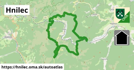 ikona Mapa autoatlas v hnilec