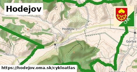 ikona Hodejov: 0,80 km trás cykloatlas v hodejov