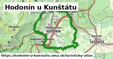 ikona Turistická mapa turisticky-atlas v hodonin-u-kunstatu