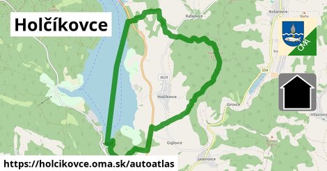 ikona Mapa autoatlas v holcikovce