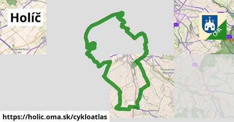 ikona Holíč: 31 km trás cykloatlas v holic