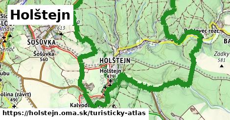 ikona Turistická mapa turisticky-atlas v holstejn