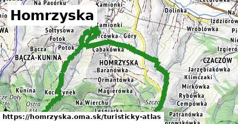 ikona Turistická mapa turisticky-atlas v homrzyska