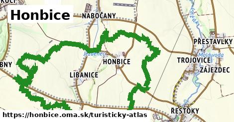 ikona Turistická mapa turisticky-atlas v honbice