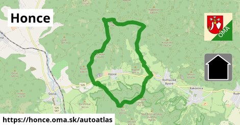 ikona Mapa autoatlas v honce