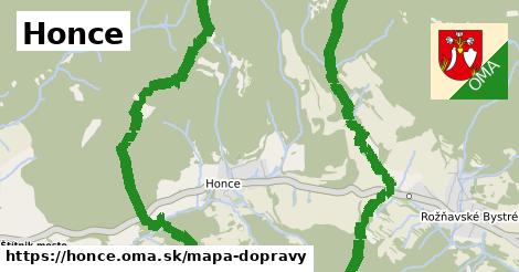 ikona Mapa dopravy mapa-dopravy v honce