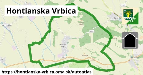 ulice v Hontianska Vrbica