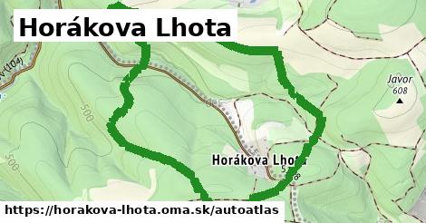 ikona Mapa autoatlas v horakova-lhota