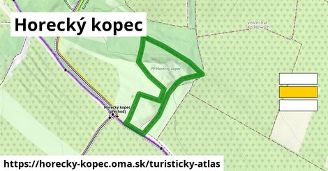 ikona Turistická mapa turisticky-atlas v horecky-kopec