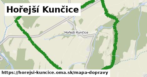 ikona Hořejší Kunčice: 0 m trás mapa-dopravy v horejsi-kuncice