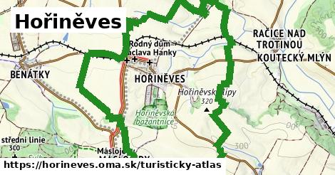 ikona Turistická mapa turisticky-atlas v horineves