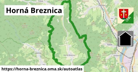 ikona Mapa autoatlas v horna-breznica