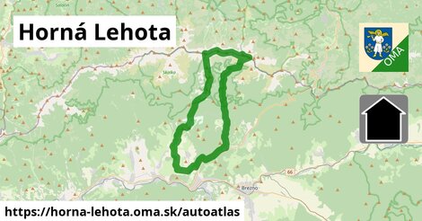 ikona Mapa autoatlas v horna-lehota