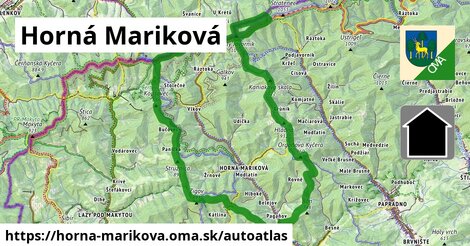 ikona Mapa autoatlas v horna-marikova