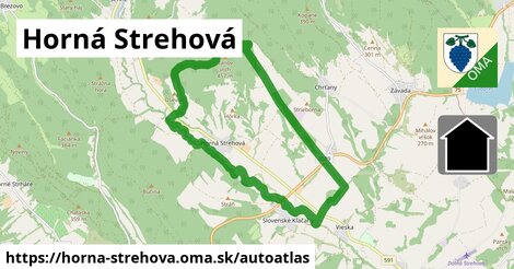 ikona Mapa autoatlas v horna-strehova