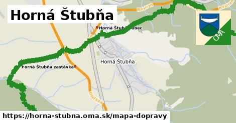 ikona Horná Štubňa: 22 km trás mapa-dopravy v horna-stubna