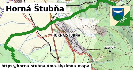 ikona Horná Štubňa: 0 m trás zimna-mapa v horna-stubna