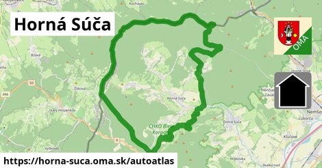 ikona Mapa autoatlas v horna-suca