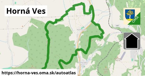 ikona Mapa autoatlas v horna-ves