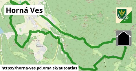 ulice v Horná Ves, okres PD