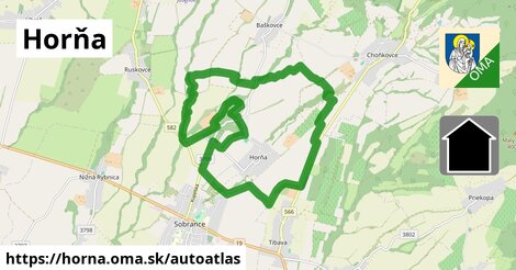 ikona Mapa autoatlas v horna