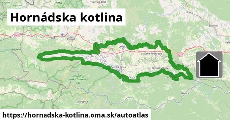 ikona Mapa autoatlas v hornadska-kotlina