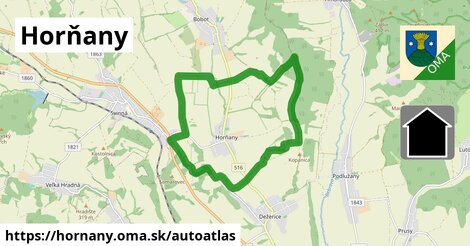 ikona Mapa autoatlas v hornany